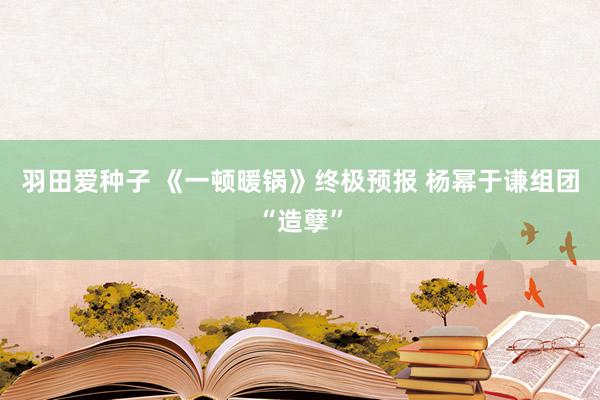 羽田爱种子 《一顿暖锅》终极预报 杨幂于谦组团“造孽”