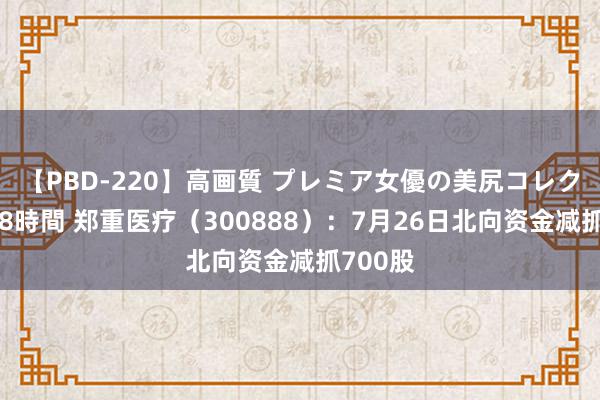 【PBD-220】高画質 プレミア女優の美尻コレクション8時間 郑重医疗（300888）：7月26日北向资金减抓700股