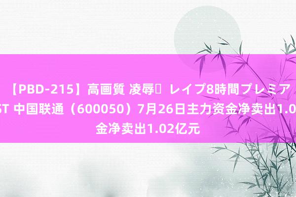 【PBD-215】高画質 凌辱・レイプ8時間プレミアムBEST 中国联通（600050）7月26日主力资金净卖出1.02亿元