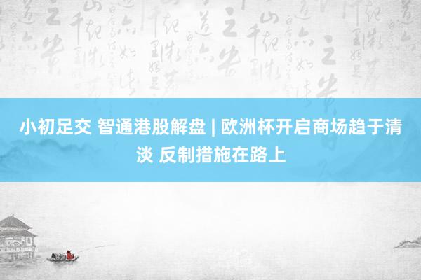 小初足交 智通港股解盘 | 欧洲杯开启商场趋于清淡 反制措施在路上