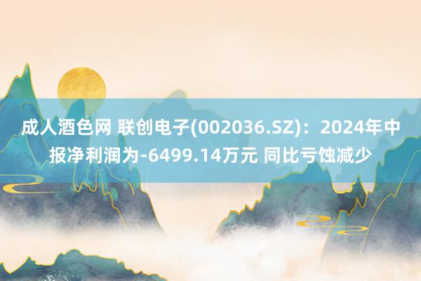 成人酒色网 联创电子(002036.SZ)：2024年中报净利润为-6499.14万元 同比亏蚀减少