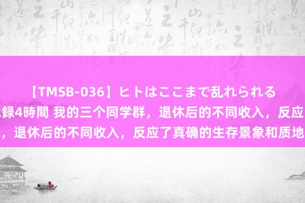 【TMSB-036】ヒトはここまで乱れられる 理性崩壊と豪快絶頂の記録4時間 我的三个同学群，退休后的不同收入，反应了真确的生存景象和质地